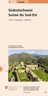Abbildung von: 4 Landeskarte 1:200 000 - swisstopo
