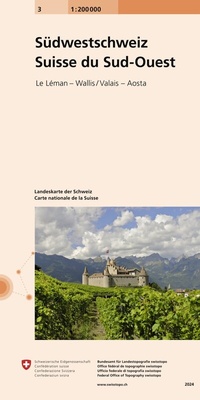 Abbildung von: 3 Landeskarte 1:200 000 - swisstopo