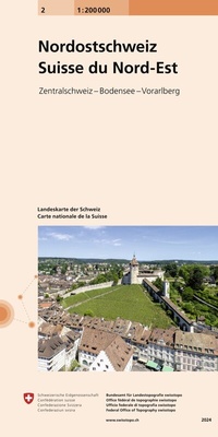 Abbildung von: 2 Landeskarte 1:200 000 - swisstopo