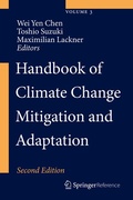Cover: Handbook of Climate Change Mitigation and Adaptation - Springer