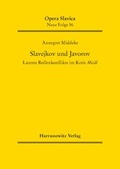 Cover: Slavejkov und Javorov - Harrassowitz Verlag