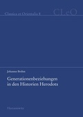 Cover: Generationenbeziehungen in den Historien Herodots - Harrassowitz Verlag