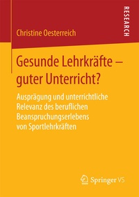 Abbildung von: Gesunde Lehrkräfte - guter Unterricht? - Springer VS
