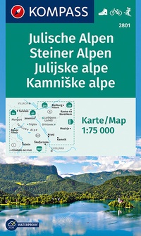 Abbildung von: KOMPASS Wanderkarte Julische Alpen/Julijske alpe, Steiner Alpen/Kamniske alpe - KOMPASS-Karten
