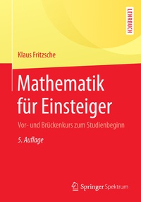 Abbildung von: Mathematik für Einsteiger - Springer Spektrum