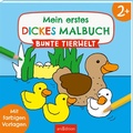 Cover: Mein erstes dickes Malbuch ab 2 - Bunte Tierwelt - arsEdition