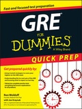 Cover: GRE For Dummies Quick Prep - Wiley