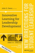 Cover: Innovative Learning for Leadership Development - Jossey-Bass