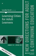 Cover: Learning Cities for Adult Learners - Wiley