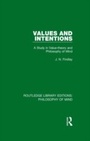 Cover: Values and Intentions - Routledge