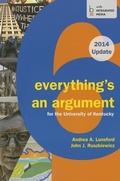 Cover: Cp Everything's an Argument 6e U Kentucky 2014 - Bedford Books