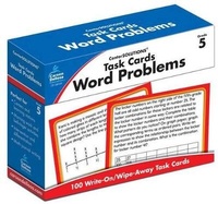 Enlarge image Cover: Task Cards: Word Problems, Grade 5 - Carson Dellosa Education