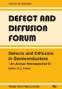 Cover: Defects and Diffusion in Semiconductors - An Annual Retrospective IX - Trans Tech Publications Ltd