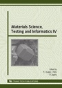 Cover: Materials Science, Testing and Informatics IV - Trans Tech Publications Ltd