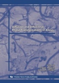 Cover: Diffusion and Diffusional Phase Transformations in Alloys - Trans Tech Publications Ltd