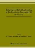 Cover: Gettering and Defect Engineering in Semiconductor Technology XII - Trans Tech Publications Ltd