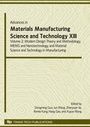 Cover: Advances in Materials Manufacturing Science & Technology XIII Volume II - Trans Tech Publications Ltd