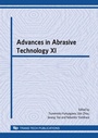 Cover: Advances in Abrasive Technology XI - Trans Tech Publications Ltd