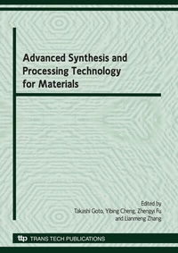 Enlarge image Cover: Advanced Synthesis and Processing Technology for Materials - Trans Tech Publications Ltd