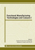 Cover: Functional Manufacturing Technologies and Ceeusro I - Trans Tech Publications Ltd