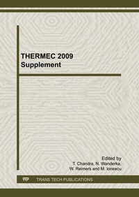 Enlarge image Cover: THERMEC 2009 Supplement - Trans Tech Publications Ltd