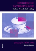 Cover: Historische Anthropologie - B&ouml;hlau