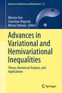 Cover: Advances in Variational and Hemivariational Inequalities - Springer