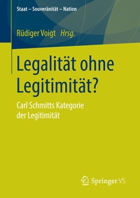 Abbildung von: Legalität ohne Legitimität? - Springer VS