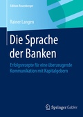 Cover: Die Sprache der Banken - Springer Gabler