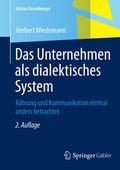 Cover: Das Unternehmen als dialektisches System - Springer Gabler