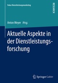 Cover: Aktuelle Aspekte in der Dienstleistungsforschung - Springer Gabler