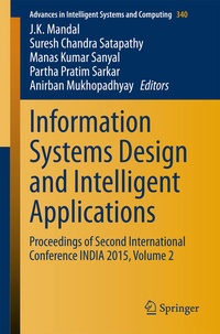 Enlarge image Cover: Information Systems Design and Intelligent Applications - Springer