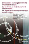 Cover: Boundaries of European Private International Law - Editions juridiques Bruylant