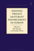 Cover: Shaping Private Antitrust Enforcement in Europe - Hart Publishing