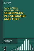 Cover: Sequences in Language and Text - De Gruyter Mouton