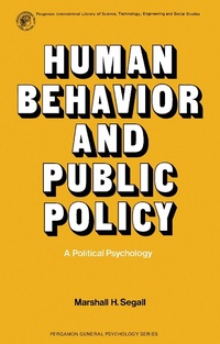 Enlarge image Cover: Human Behavior and Public Policy - Elsevier
