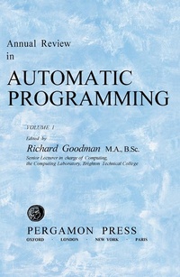 Enlarge image Cover: Annual Review in Automatic Programming - Elsevier