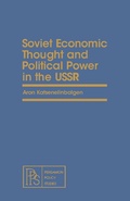 Cover: Soviet Economic Thought and Political Power in the USSR - Elsevier