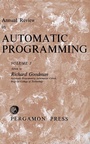 Cover: Annual Review in Automatic Programming - Elsevier
