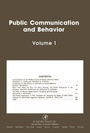 Cover: Public Communication and Behavior - Academic Press