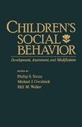Cover: Children's Social Behavior - Elsevier