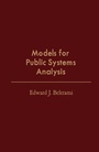 Cover: Models for Public Systems Analysis - Academic Press