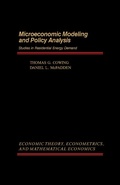 Cover: Microeconomic Modeling and Policy Analysis - Academic Press