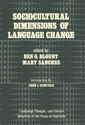 Cover: Sociocultural Dimensions of Language Change - Academic Press