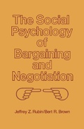 Cover: The Social Psychology of Bargaining and Negotiation - Academic Press