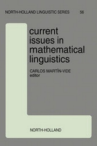 Abbildung von: Current Issues in Mathematical Linguistics - Elsevier
