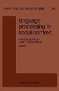 Cover: Language Processing in Social Context - Elsevier
