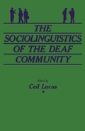 Cover: Sociolinguistics of the Deaf Community - Elsevier