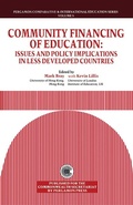Cover: Community Financing of Education - Elsevier