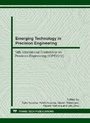 Cover: Emerging Technology in Precision Engineering XIV - Trans Tech Publications Ltd